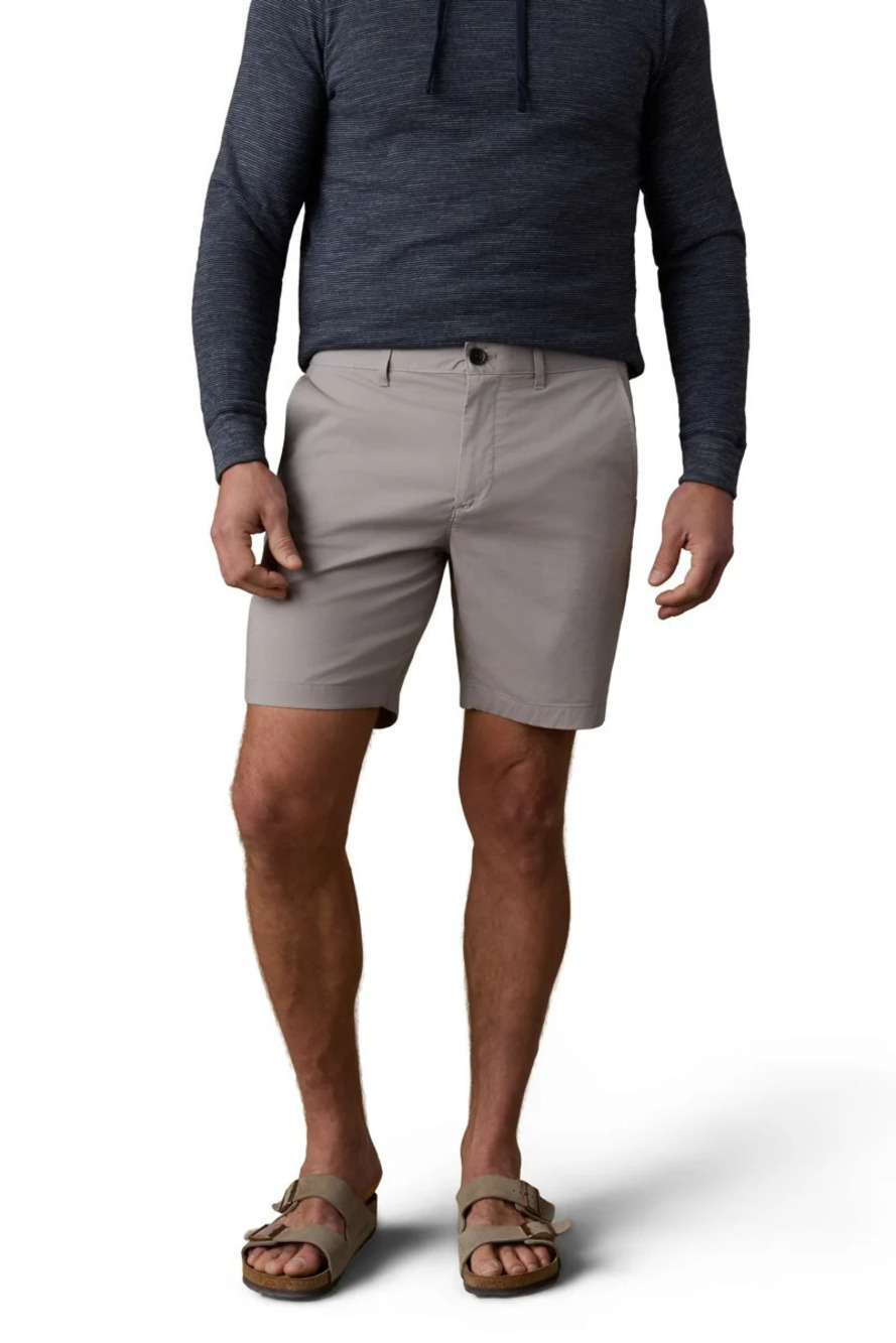 Faherty Taupe Performance Chino 8" Shorts/61617